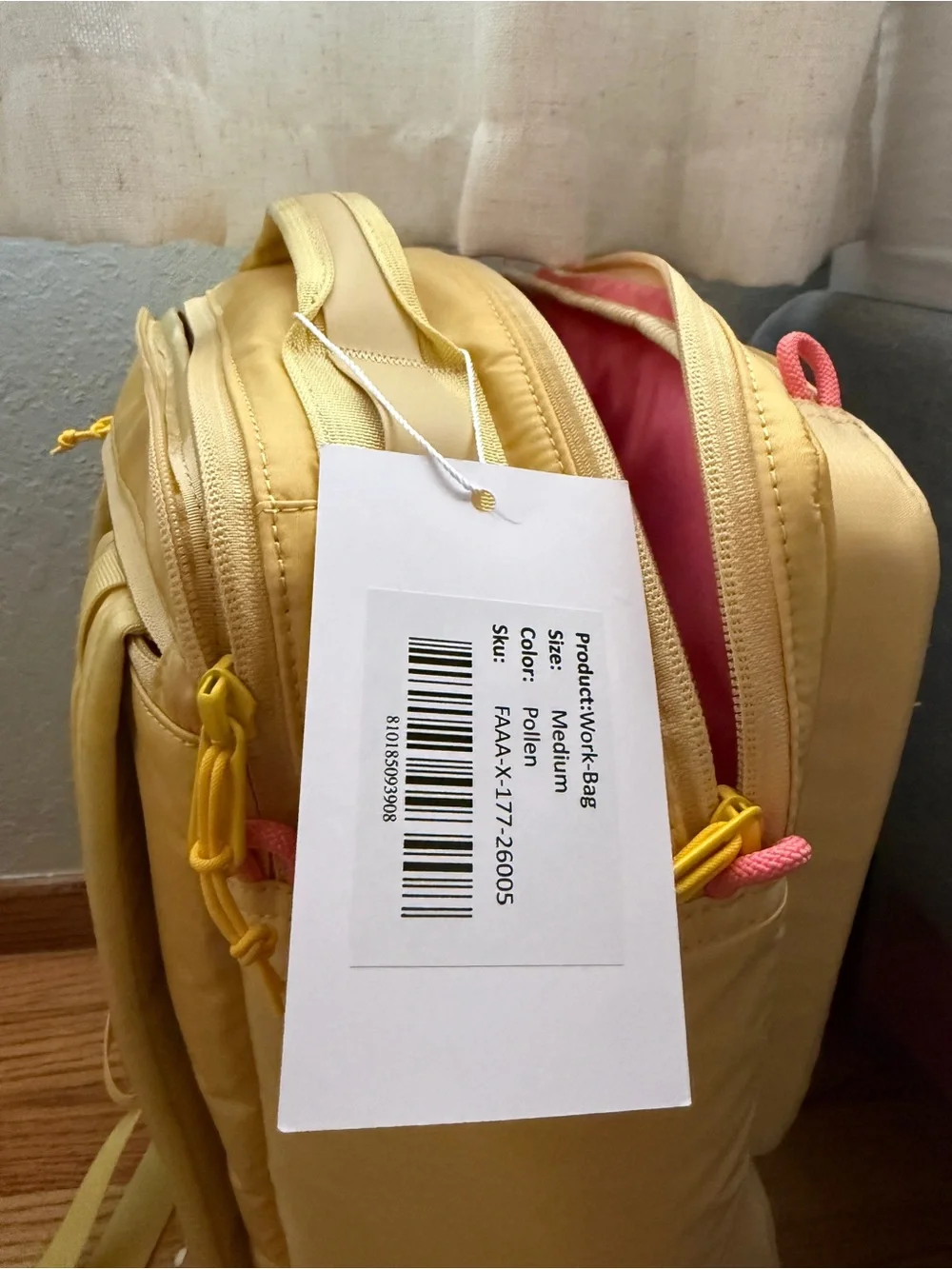 NWT Baboon to the Moon Work Bag in Pollen